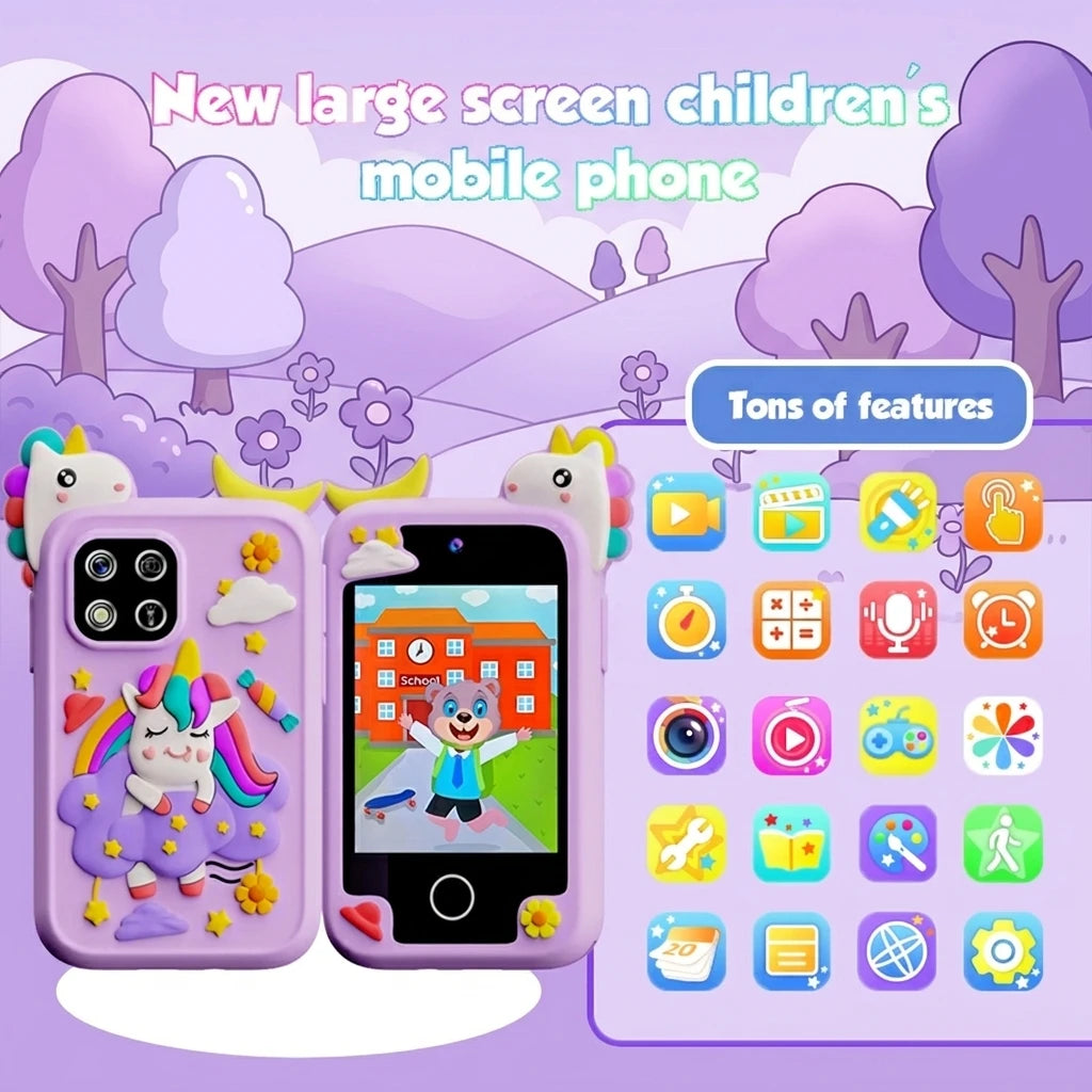 Mini Smartphone Tactile pour Enfants – 8 Go, Appareil Photo, MP3 & Jeux Éducatifs