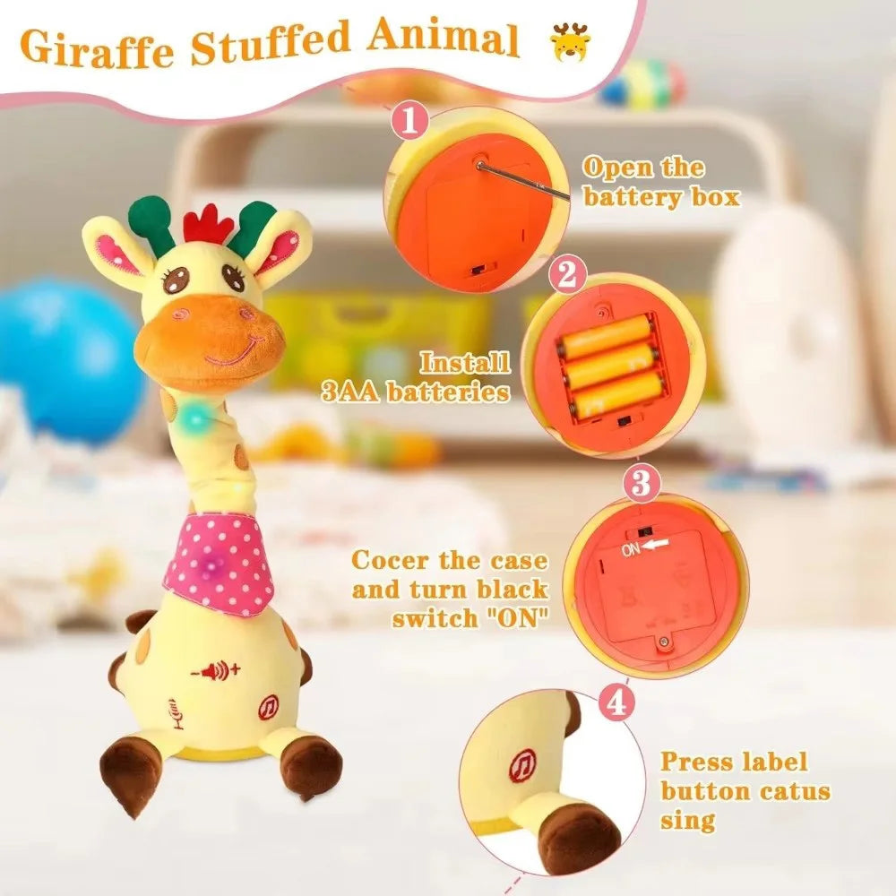 Girafe Musicale Interactive – Danse, Chante, Répète & S’illumine