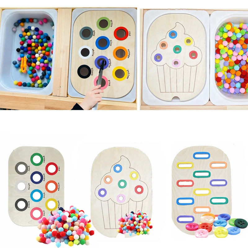 Plateau sensoriel Montessori