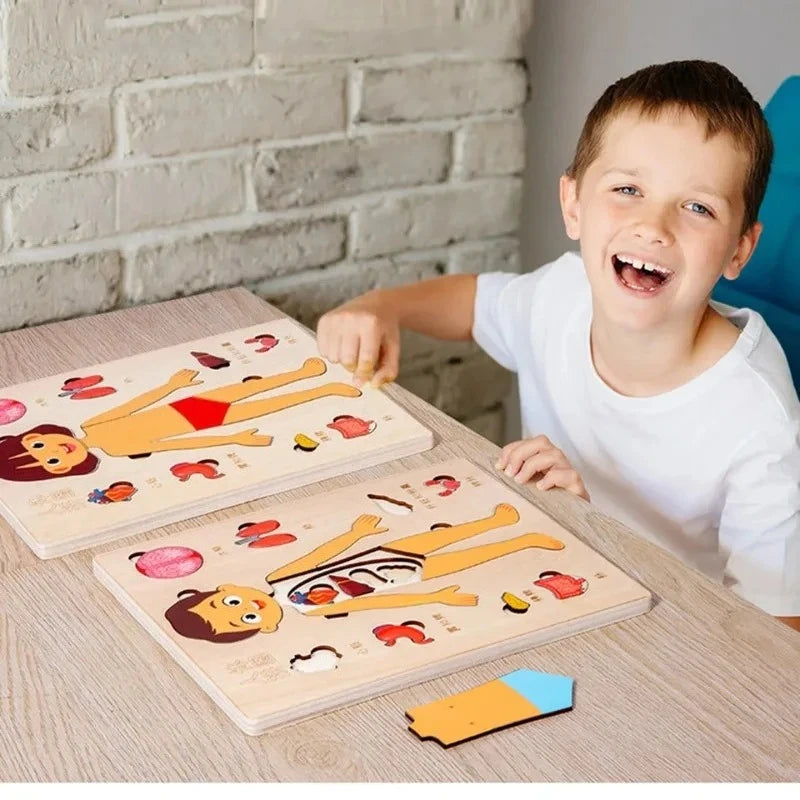 Puzzle Montessori Corps Humain