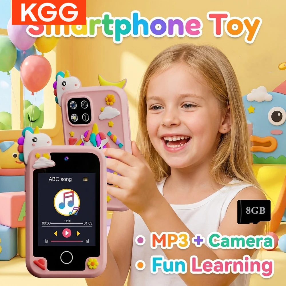 Mini Smartphone Tactile pour Enfants – 8 Go, Appareil Photo, MP3 & Jeux Éducatifs