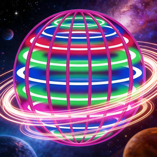 Boule Volante LED – Orbe Gyroscopique Anti-Gravité, Boomerang Automatique