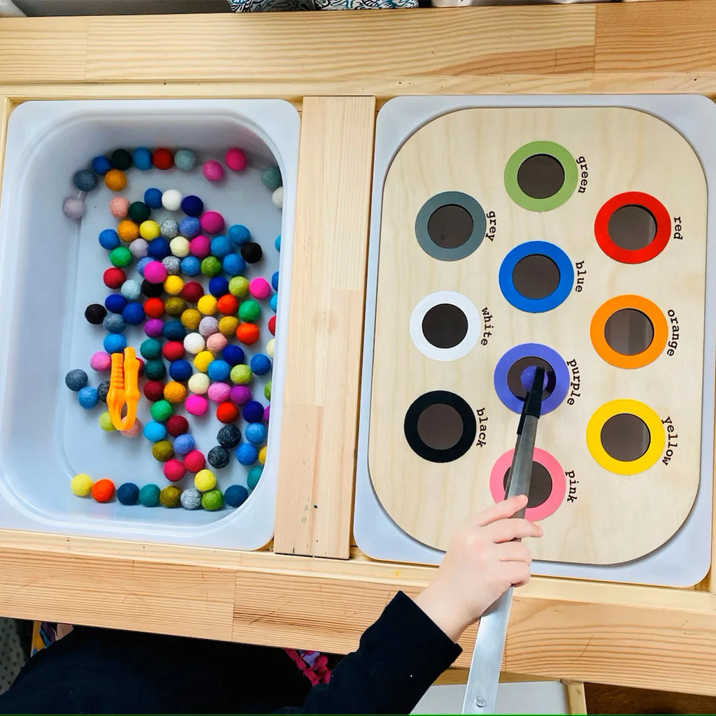 Plateau sensoriel Montessori