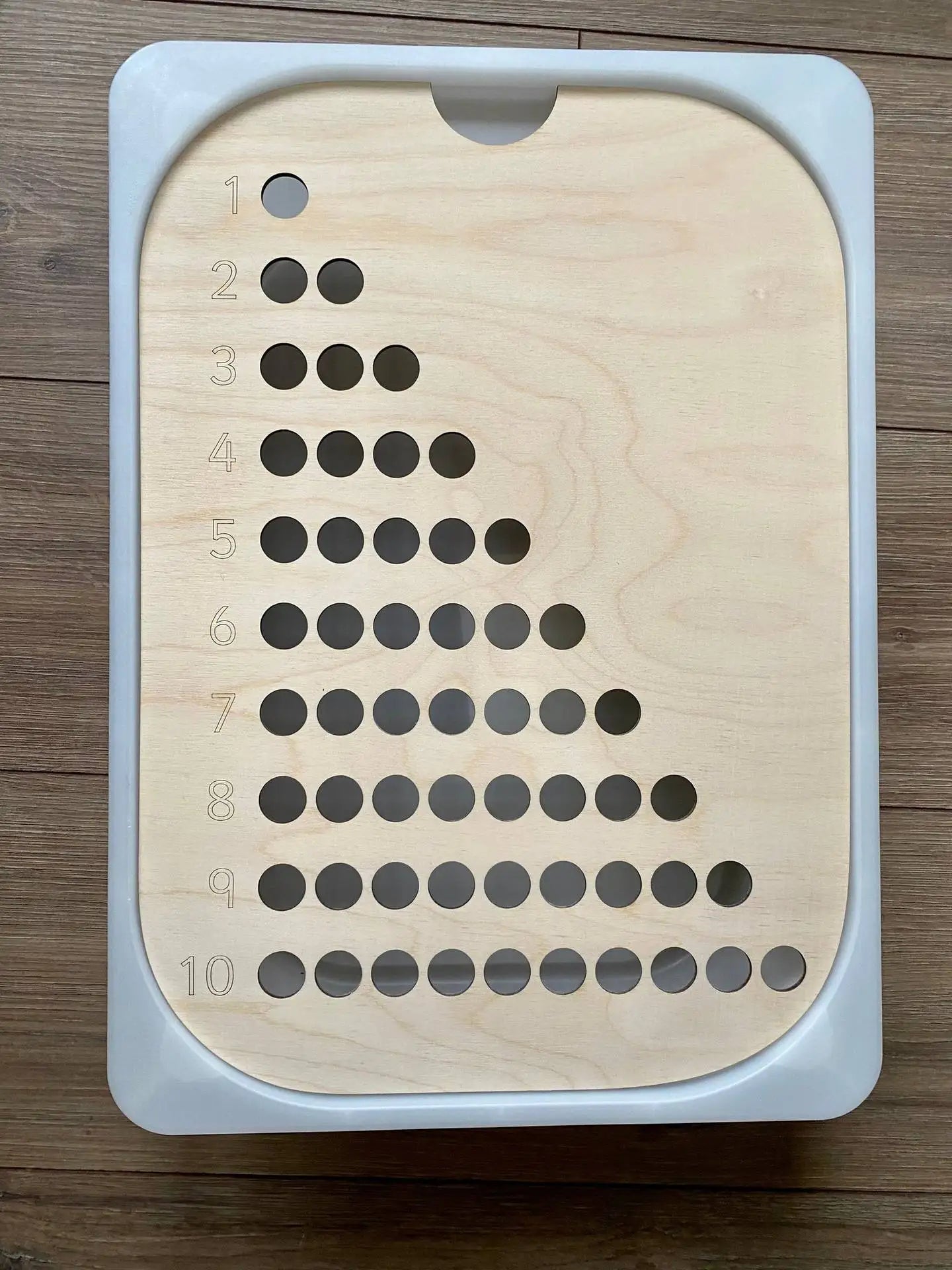 Plateau sensoriel Montessori
