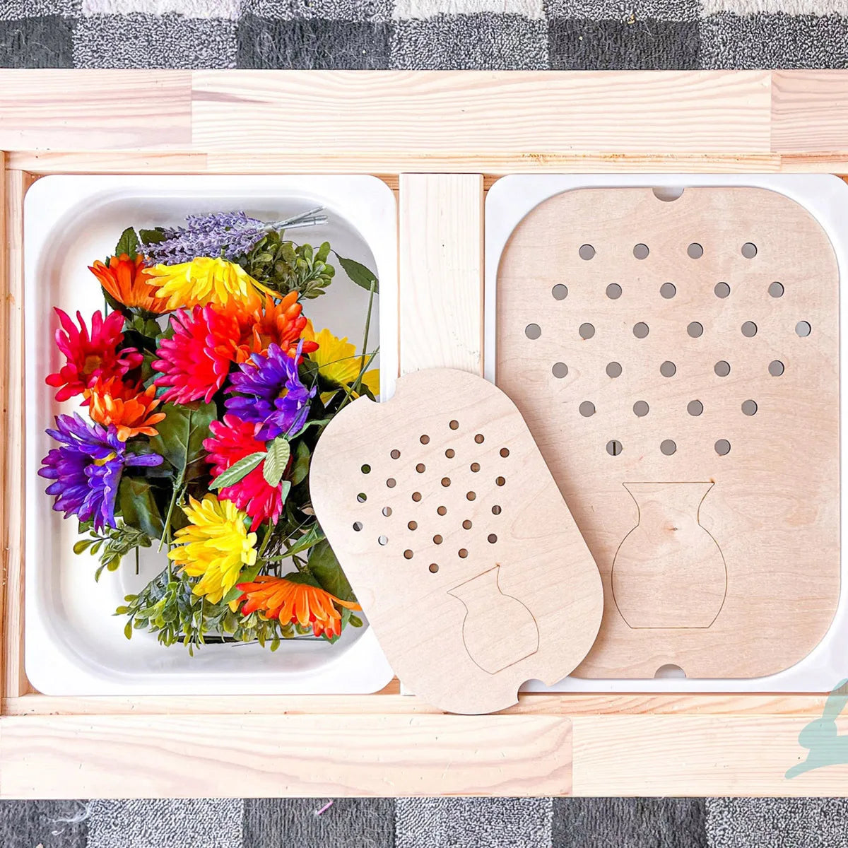 Plateau sensoriel Montessori